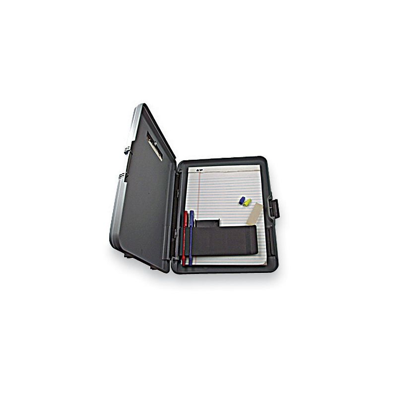 Saunders WorkMate Storage Clipboard 1/2" Capacity Holds 8 1/2w x 12h Charcoal/Gray 00470, 2 of 3