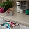 Household Essentials Narrow Shelf Organizer Tray Gray: Portable Polyester Storage & Organization Trays, 12" x 4" - 3 of 4