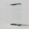 YOOCOZZ Tempered Glass Cabinet: Display/Wine/Storage/File Functions, Multi-Color Pat Lights, Door Locks, Adjustable Feet - 2 of 4