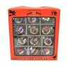 Shiny Brite 1.75 In Rounds With Spider Reflectors Ornament Halloween Striped Tree Ornament Sets - 3 of 3