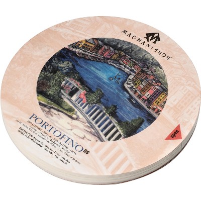 Magnani Aquarello Portofino Round Watercolor Block 6.3"-White 20 Sheets