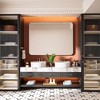 Rectangular Framed Tempered Glass Wall-Mounted Bathroom Vanity Mirror - 4 of 4
