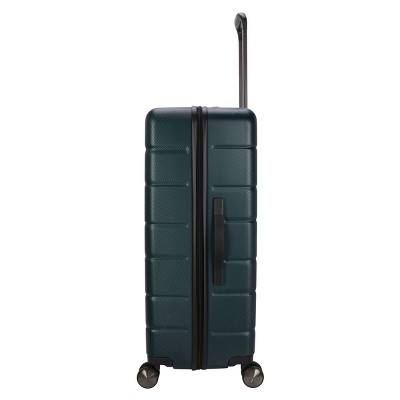 Skyline Hardside Large Checked Spinner Suitcase - Sea Moss: 8 Wheels, Telescoping Handle