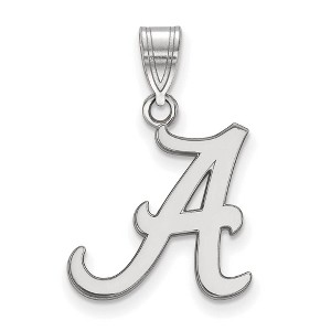 Black Bow Jewelry 14k White Gold Alabama Crimson Tide NCAA Medium Pendant - 1 of 3