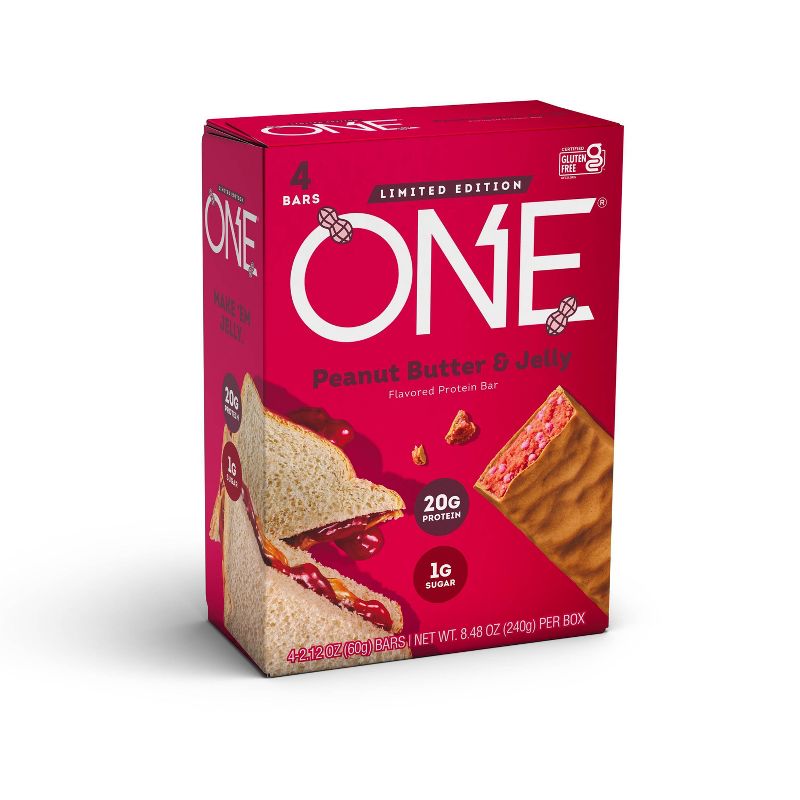 ONE Bar Protein Bar - Peanut Butter and Jelly - 4ct, 1 of 5
