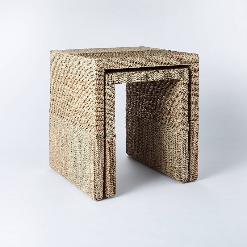 Set of 2 Woven Nesting Tables - Threshold&#8482; designed with Studio McGee, 1 of 15