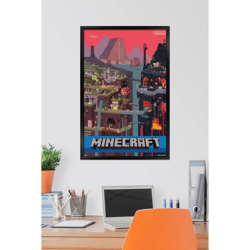 Minecraft - Cube Framed Poster Trends International, 5 of 7