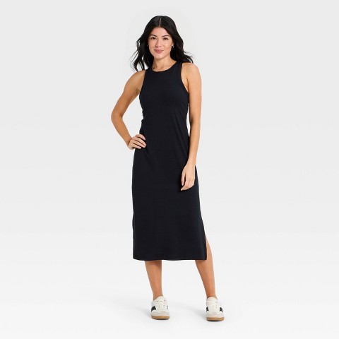 Женские платья All In Motion Women's Modal Ribbed Midi Dress - All In Motion™ Black M