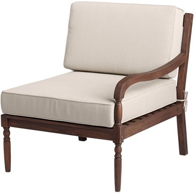 Teal Island Designs Napa Modular Natural Dark Oil Acacia Right Arm Chair