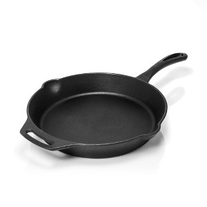 Petromax Cast Iron Fire Skillet for Kitchen or Camping, Pre-Seasoned Cookware for Campfire or Home Oven and Stove, Conducts Heat Evenly, Long Handle - 1 of 4