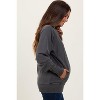Pinkblush Black Vintage Wash French Terry Maternity Pullover - 3 of 4