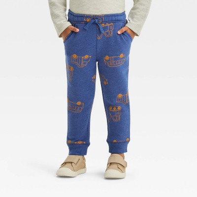 Image of Toddler Boys' Fleece Pull-On Jogger Pants - Cat & Jack™ Blue 5T