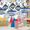 Big Dot of Happiness Blue Basketball - Let The Madness Begin - College Basketball Party Hanging Decor - Party Decoration Swirls - Set of 40 - 2 of 4