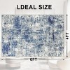 FURNIinspire Floor Mats Modern Abstract Area Rug Carpet Bedroom Rug for Living Room, Machine Washable Home Decor, Blue, 72"*48" - 3 of 4