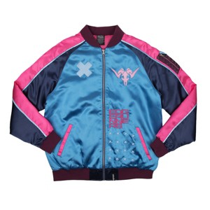 Cyberpunk Rebecca Adult Bomber Jacket Blue - 1 of 4