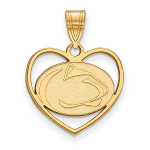 Black Bow Jewelry 14k Yellow Gold Plated Sterling Silver Penn State Nittany Lions NCAA Pendant - 1 of 3