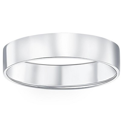 Pompeii3 950 Platinum 5mm Flat Comfort Fit Wedding Band Ring : Target