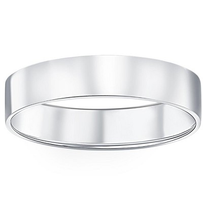 Pompeii3 950 Platinum 5mm Flat Comfort Fit Wedding Band Ring