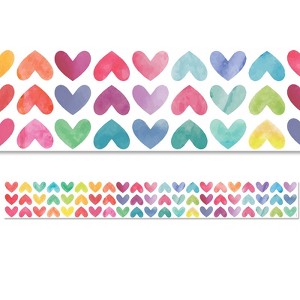 Creative Teaching Press Colorful Hearts EZ Border, 48 Feet (Pack of 6) - 1 of 1