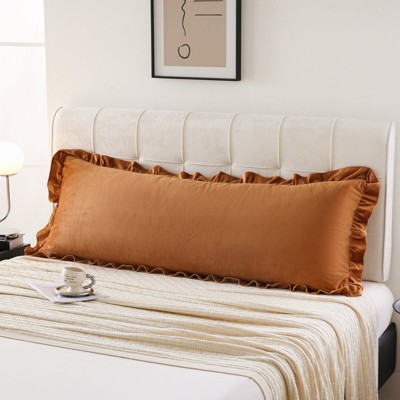 Velvet Ruffle Pillowcases – Luxurious Soft Velvet Pillow Covers with Elegant Fringe, Pocket Closure, Queen/King/Body Options