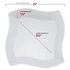 Smarty Had A Party 10" White Wave Plastic Dinner Plates - 120 pcs - 3 of 4