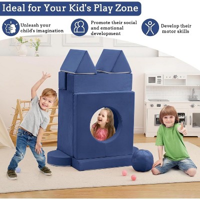 Kids Couch 12PCS, Modular Kids Play Couch for Inspiring Child Creativity, Toddler Couch Child Sectional Sofa, Bedroom and Playroom