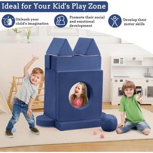 Kids Couch 12PCS, Modular Kids Play Couch for Inspiring Child Creativity, Toddler Couch Child Sectional Sofa, Bedroom and Playroom - 1 of 4
