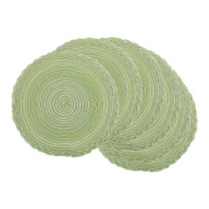 REGALWOVEN Rustic Dining Table Decor Indoor Outdoor Washable Wipe Clean Kitchen Placemats 6 Pcs - 1 of 4