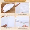 Wedding Arch Cover Set of 2, 5.9ft+6.6ft Arch Backdrop Cover, Backdrop Stand Cover for Wedding Birthday Party Banquet Ceremony Decor - 3 of 4