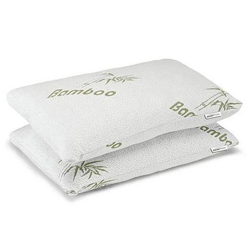 Cooling Bamboo Pillows 2 Pack, Luxury Shredded Memory Foam Pillows Queen  Size Set of 2, Cloud