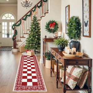 COZONY Machine Washable Boho Faux Wool Low Pile Area Rug - 1 of 4