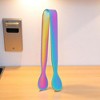 Unique Bargains Food Tongs Round Head Ice Tongs Sugar Cube Clip Food Tong Dishwasher Safe 304 Stainless Steel 4 Inch 1Pcs - 2 of 3