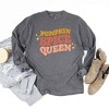Simply Sage Market Women's Pumpkin Spice Queen Long Sleeve Garment Dyed Tee - 3 of 4