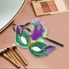 Unique Bargains Colorful Feather Sequins Half Face Party Mask 1 Pc - 4 of 4