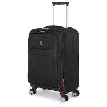SWISSGEAR Zurich Softside Carry On Spinner Suitcase - Black