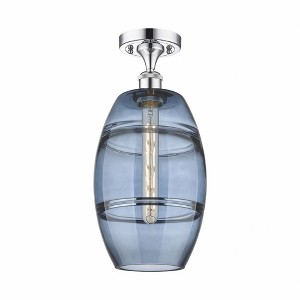Vaz - 1 Light Semi-Flush Mount In Industrial Style-11.13 Inches Tall and 8 Inches Wide - 1 of 1