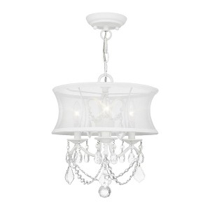Livex Lighting Newcastle 3 - Light Chandelier in  White - 1 of 1