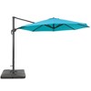 Sonkuki 11FT 270gsm Aluminum Patio Cantilever Umbrella With Weighted Base and Solution-Dyed Fabric - 2 of 4