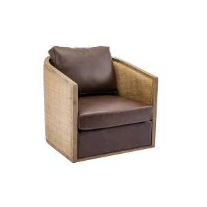 360 Degree Swivel Barrel Club Chair for Nursery, Hotel, Bedroom, Office, Lounge - 1 of 4