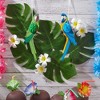 Blue Panda 60 Pieces Artificial Palm Leaves - 8 Inches Tropical Monstera Leaf for Luau Hawaiian Birthday Party Decorations, Safari Jungle Baby Shower - 2 of 4