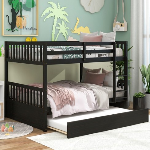 Black full over sale full bunk beds