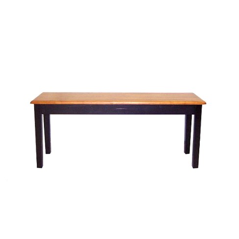 Shaker Dining Bench Wood/Black/Oak - Boraam : Target