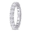 EVERLY JEWELRY | 10K White Gold 2.7 CT DEW Created White Moissanite Eternity Ring - 2 of 4
