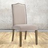 Carolina Living Romero Parson Chair - Harvest Oak - Linen Upholstery - 4 of 4