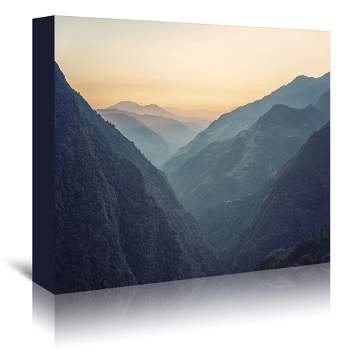Americanflat Modern Wall Art Room Decor - Himalayan Valley by Manjik Pictures