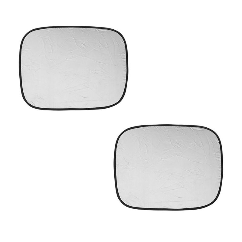 Unique Bargains Car Rear Window Sun Shade Anti-UV Block Shield Cover 23.6"x19.7" Silver Tone 2 Pcs, 5 of 7