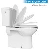 Elongated Toilet Seat with Toddler Seat Built In, Potty Training Lid for Adults and Kids, Slow Close Magnetic Closure, Family Bathroom - 2 of 4