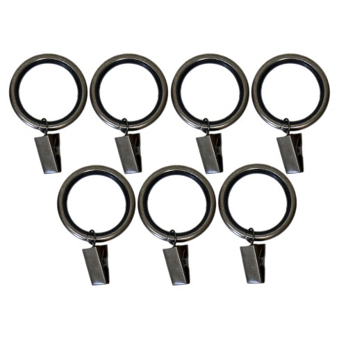 Drapery Rings Brackets Gray Versailles Home Fashions Target