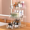 Under Sink Storage Organizer Clear - 2/3-Tier Pull Out Makeup Organiser, Multifunction Cabinet Organizer for Skincare, Spices, Medicine - 2 of 4