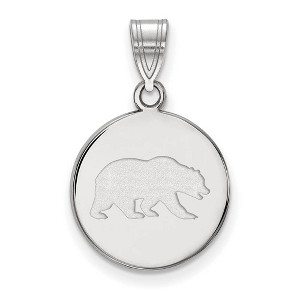 Black Bow Jewelry 10k White Gold California Berkeley Golden Bears NCAA Medium Pendant - 1 of 3